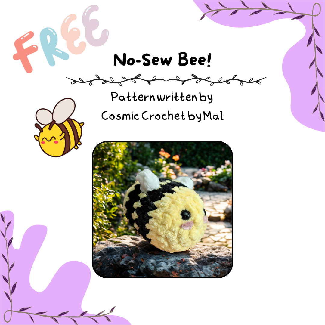 Free No-Sew Bee Crochet Pattern