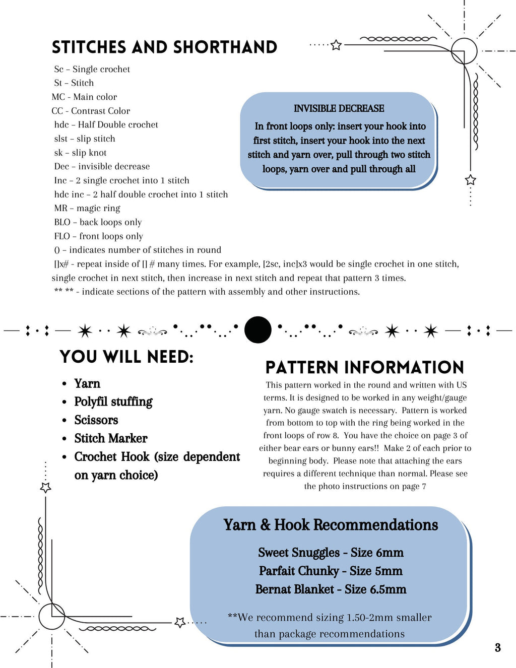 No-Sew Space Buddies Crochet Pattern