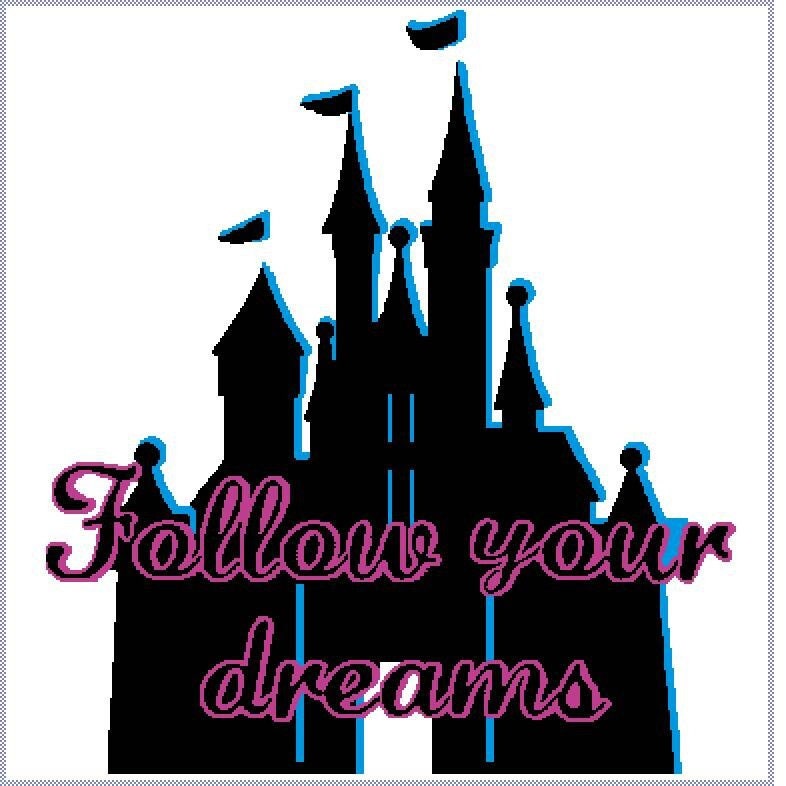 Follow Your Dreams - Castle - Motivational Cross Stitch Pattern - PDF Download - DIY Decor