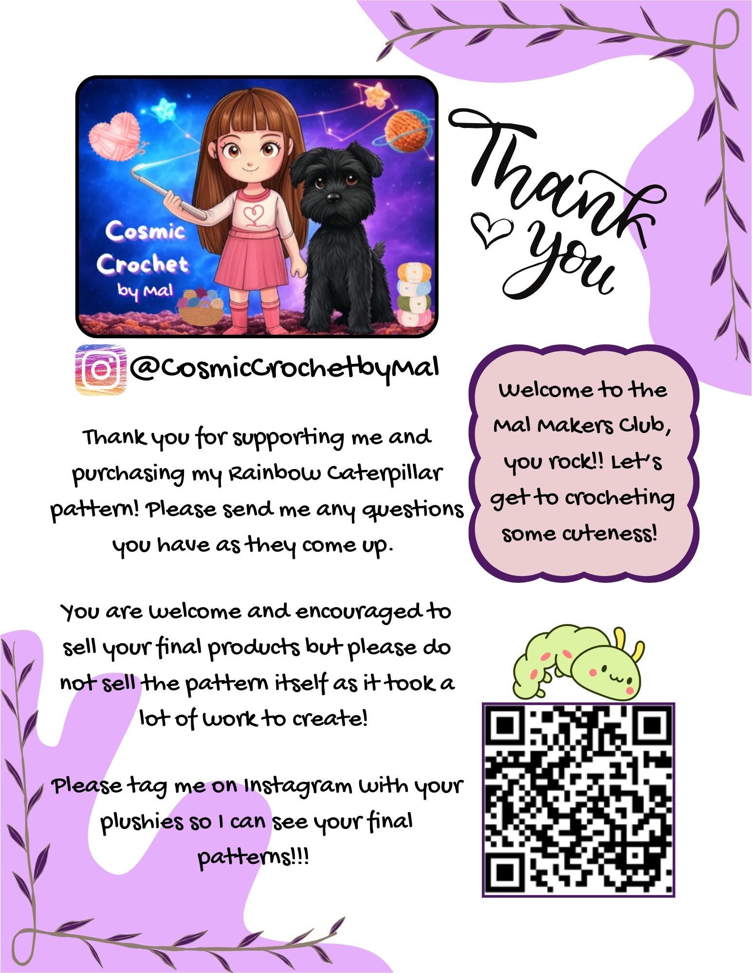 Hungry Rainbow Caterpillar Crochet Pattern - Stuffed Animal and Snuggle Buddy - Chenille Yarn