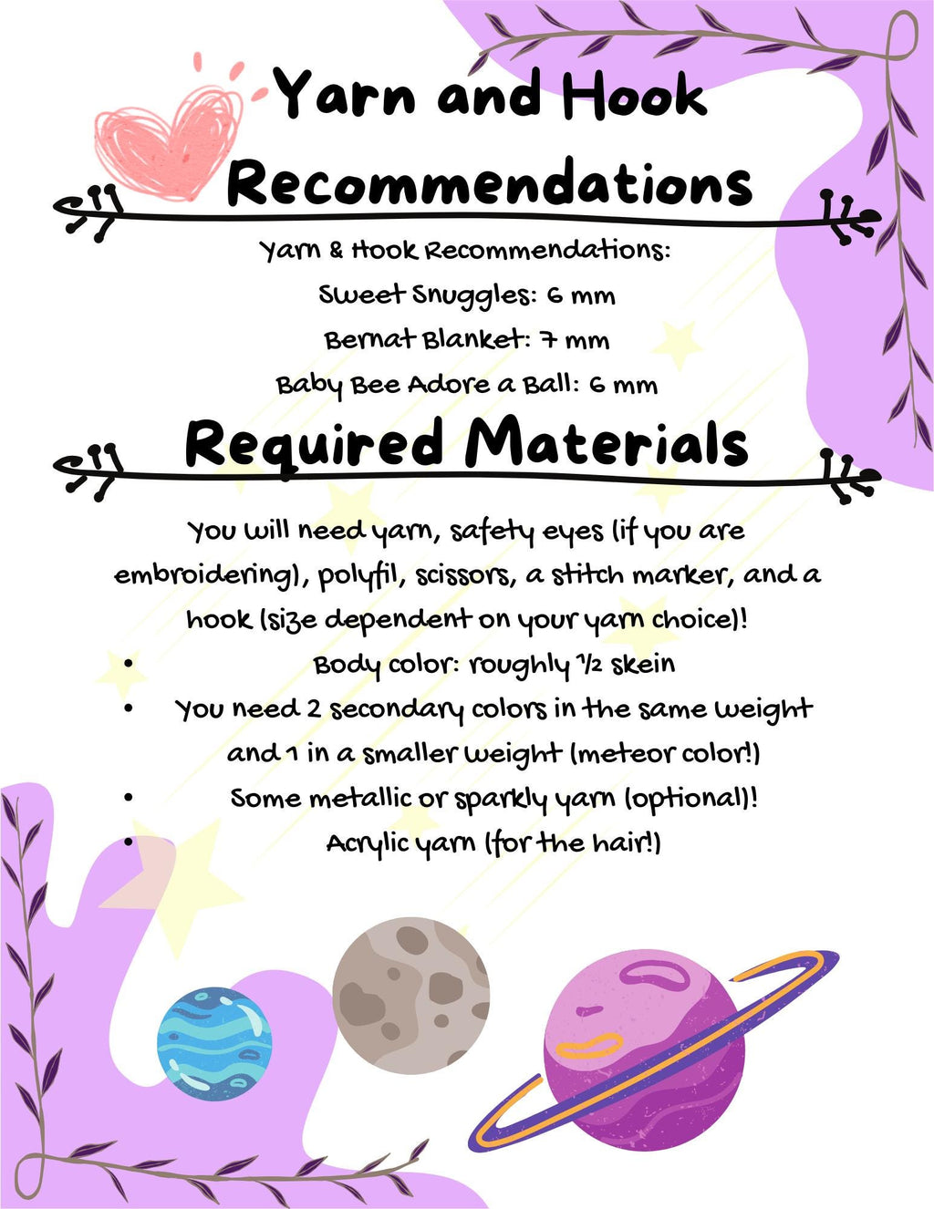 Meteor Muncher Crochet Pattern