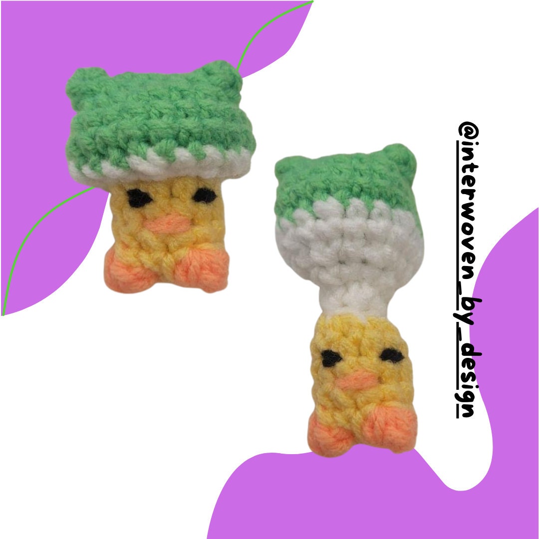 No-Sew Ducky in a Frog Hat Pop Crochet Pattern